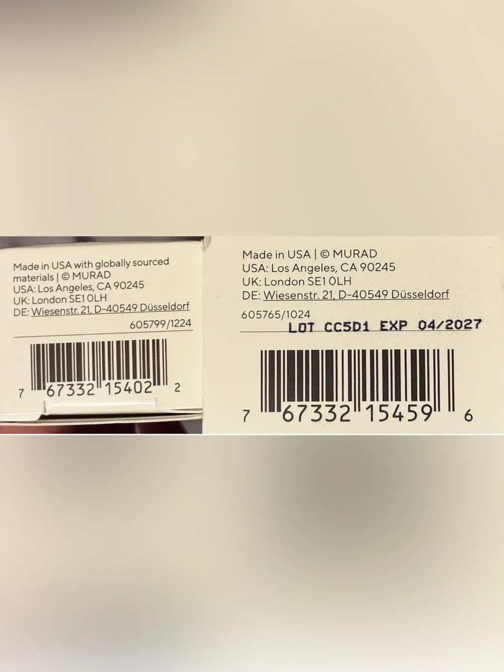Murad brand new
